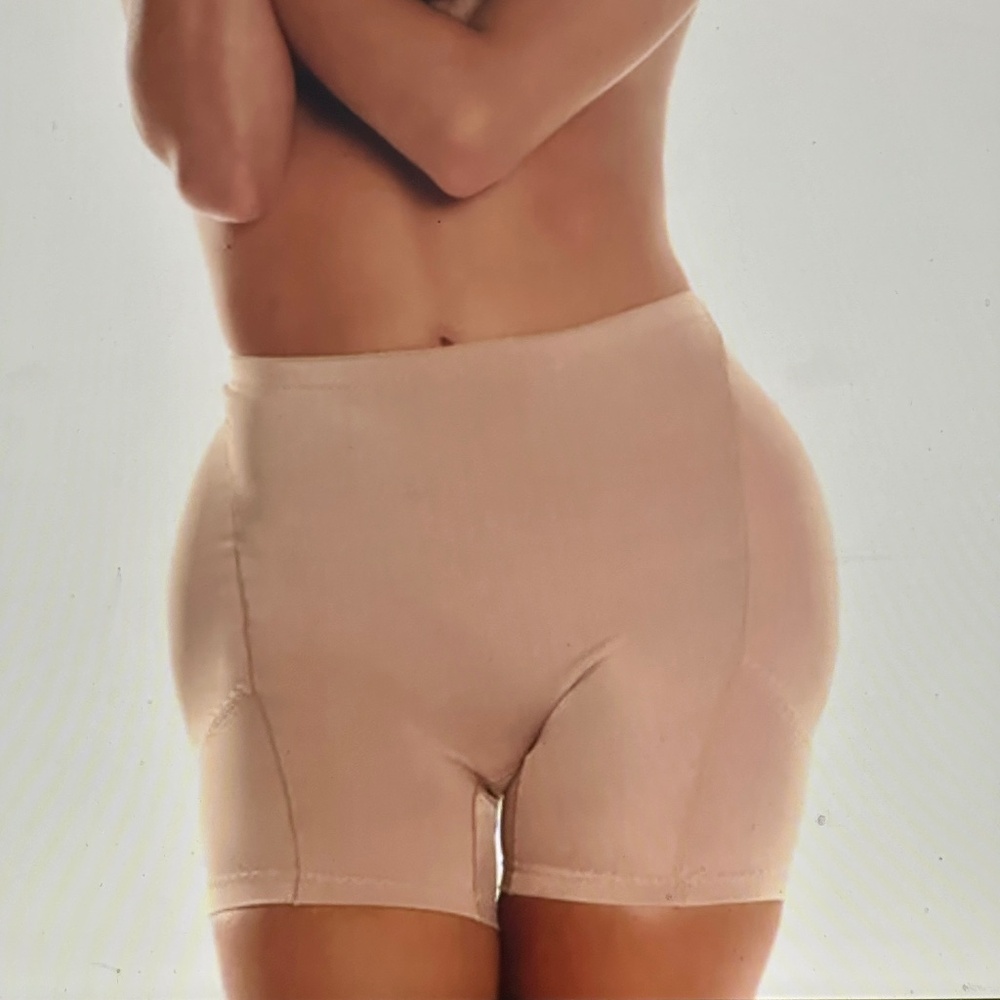 HIP Booster PADDED ENHANCER Pads panty Shaper Tummy Control Beige SZ 2XL
